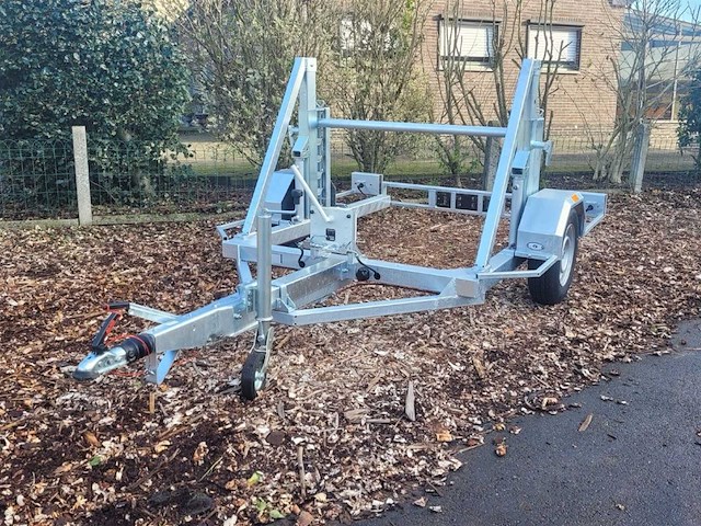 2023 mtm 1800kg geremde enkelasser haspelwagen - afbeelding 1 van  12