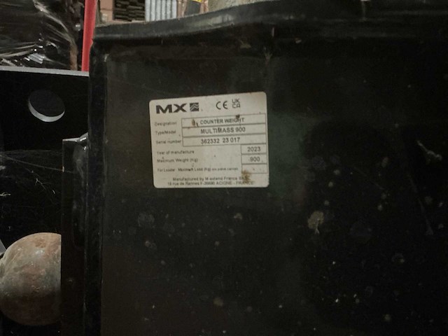 2023 mx multimass 900 contragewicht - afbeelding 7 van  7