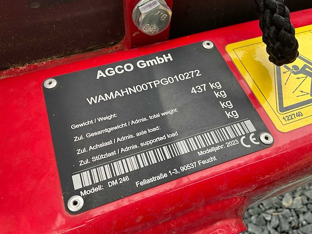 2023 nieuwe massey ferguson dm 246 maaier - afbeelding 8 van  16