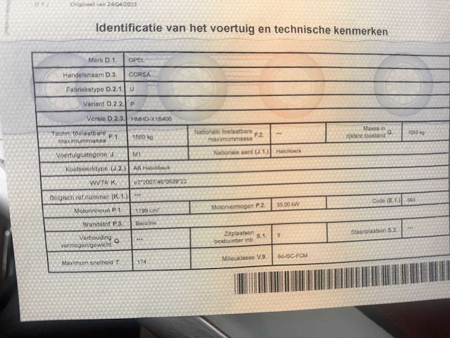 2023 opel corsa 1.2 personenauto - afbeelding 17 van  18