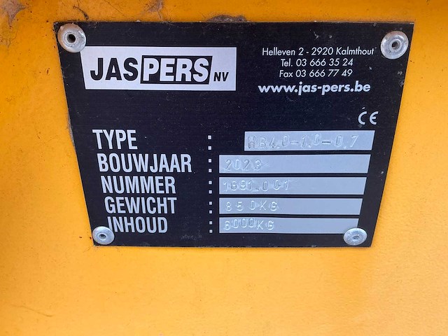 2023 percon (jaspers) hb 4.0-1.0-0.7 hijscontainer - afbeelding 7 van  9