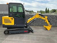 2023 rippa r330 rippa r330 – 2,85 t mini graafmachine – kubota-motor – gesloten cabine – talrijke accessoires – bijna nooit gebruikt - afbeelding 3 van  20