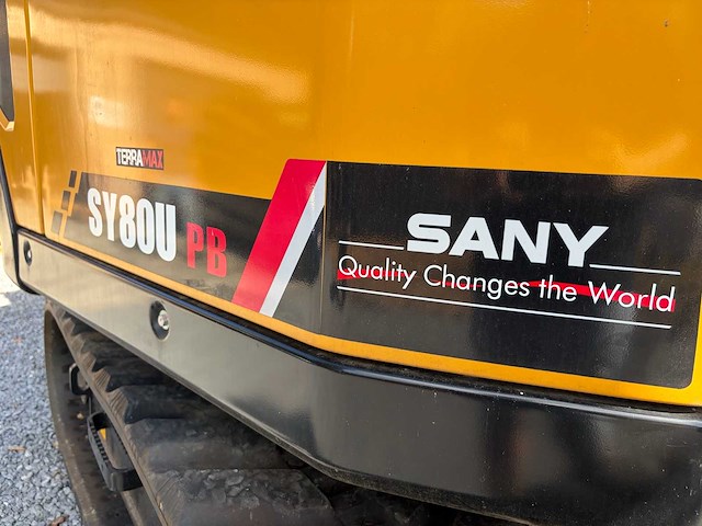 2023 sany sy80u pb rupsgraafmachine trippel arm 3 bakken - afbeelding 27 van  39