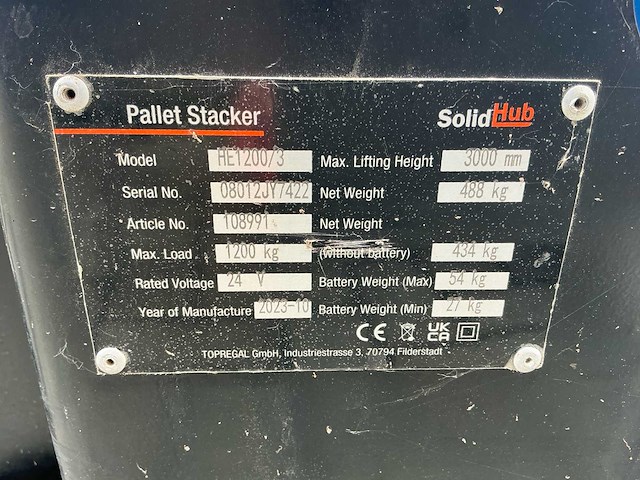 2023 solidhub he1200/3 stapelaar - afbeelding 15 van  15