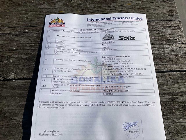 2023 solis 26 9+9 4wd - landbouw/bosbouwtrekker - afbeelding 28 van  34