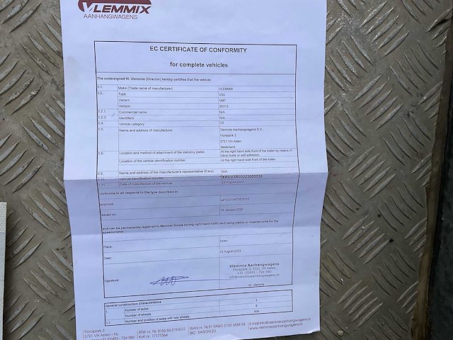 2023 vlemmix 35v13 machinetrailer - afbeelding 4 van  21