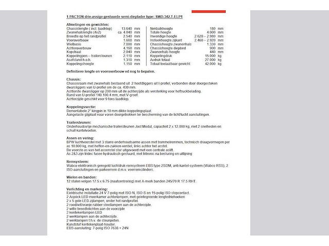 2023 volvo fh16 inclusief 2024 pacton trailers swd345 - afbeelding 14 van  118