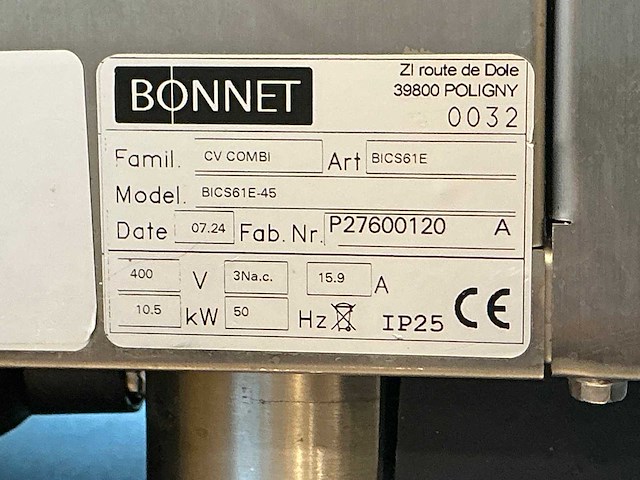2024 bonnet chef’s combi combisteamer - afbeelding 5 van  5