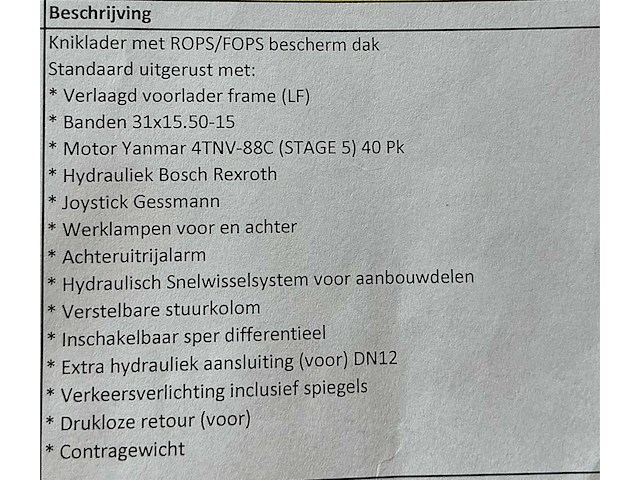 2024 bull wl35lf wiellader - afbeelding 18 van  26