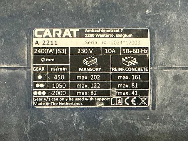 2024 carat a-2211 diamantboormachine - afbeelding 3 van  4