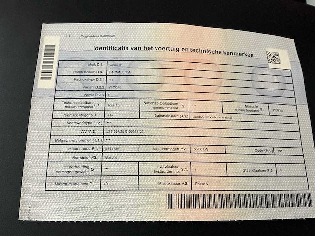 2024 case farmall 75a vierwielaangedreven landbouwtractor - afbeelding 5 van  8