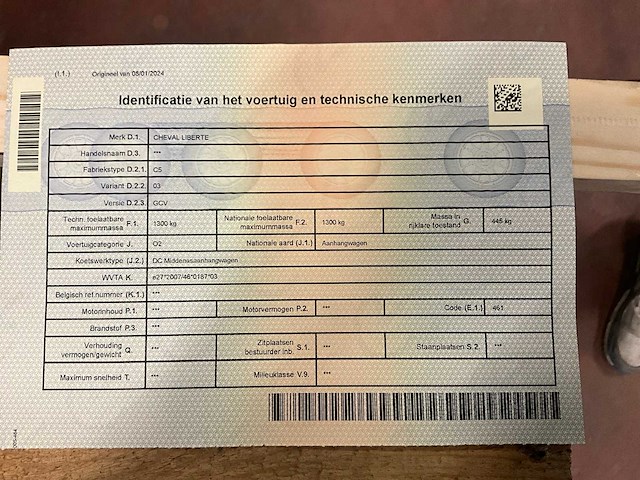 2024 cheval liberte c5 aanhangwagen - afbeelding 6 van  17