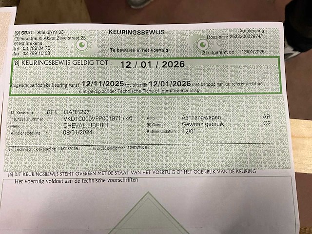 2024 cheval liberte c5 aanhangwagen - afbeelding 7 van  17