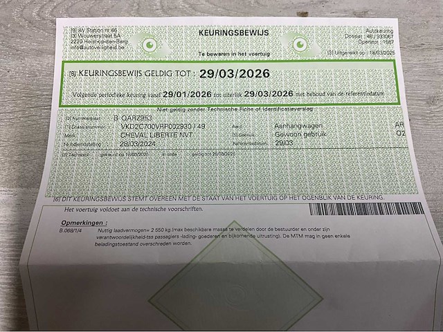 2024 cheval liberté c7 - 3.5t – dubbelas – gesloten opbouw - afbeelding 7 van  15