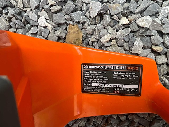 2024 daewoo power products thermische snijmachine/betonsnijmachine betonzaag - afbeelding 4 van  6