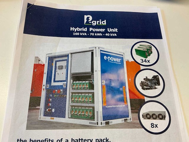 2024 e-power p-grid 160-70-40 / epsr40tde-5 hybride stroomaggregaat - afbeelding 10 van  26