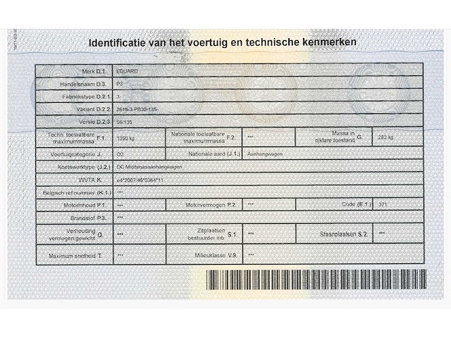 2024 eduard p3 geremde bakwagen 1350kg aanhangwagen - afbeelding 8 van  17