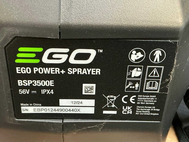 2024 ego bsp3500e accu rugspuit - afbeelding 5 van  6