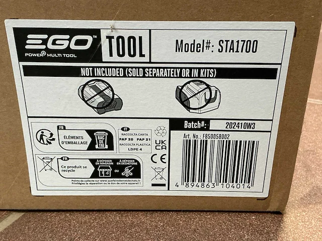 2024 ego sta1700 kantenmaaier opzetstuk - afbeelding 1 van  3