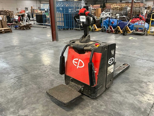 2024 ep equipment rpl201h elektrische pallettruck met meerijplatform - afbeelding 10 van  15