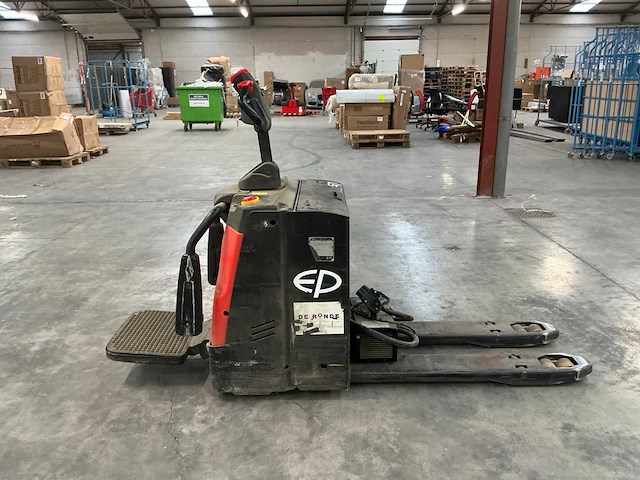 2024 ep equipment rpl201h elektrische pallettruck met meerijplatform - afbeelding 11 van  15