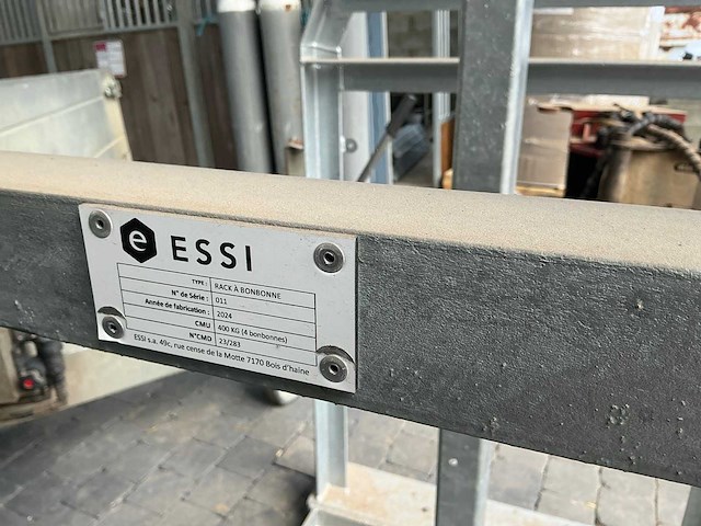 2024 essi gegalvaniseerde hefbok voor gasflessen - afbeelding 1 van  1