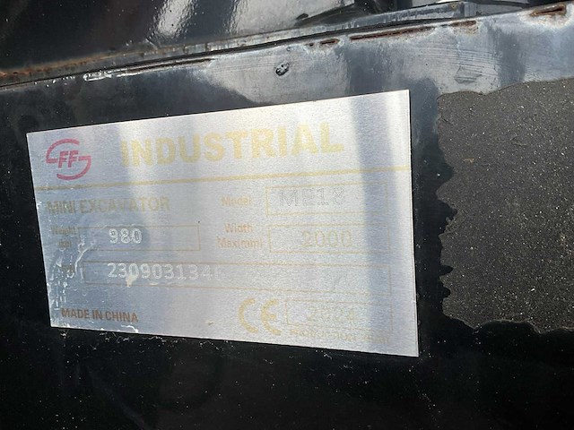 2024 ff industrial me18 minigraafmachine - afbeelding 7 van  15