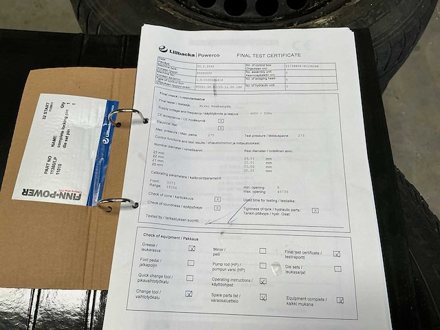 2024 finn-power p42scc20 hydraulische slangenpers - afbeelding 2 van  10