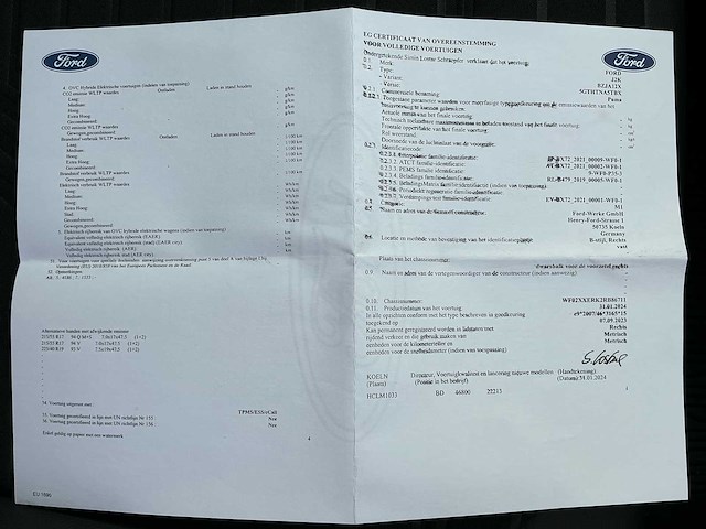 2024 ford puma st-line hybride - afbeelding 47 van  54