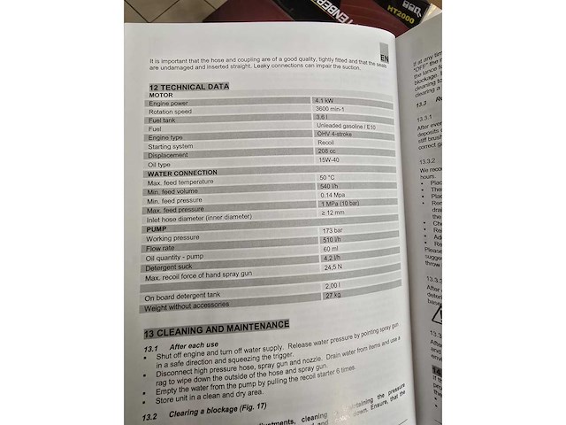 2024 huttenberg ml-1708 hogedrukreiniger - afbeelding 11 van  11