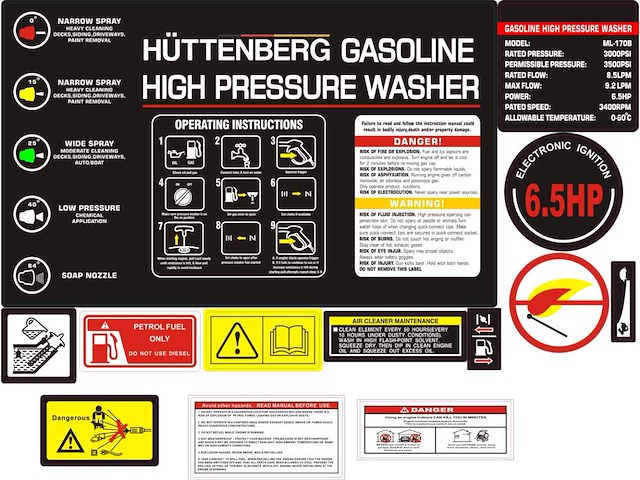 2024 huttenberg ml-1708 hogedrukreiniger - afbeelding 4 van  7