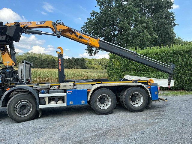 2024 iveco x-way 460 vrachtwagen met mec containerhaaksysteem en copma kraan - afbeelding 15 van  38