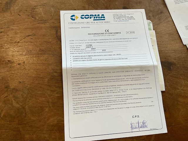 2024 iveco x-way 460 vrachtwagen met mec containerhaaksysteem en copma kraan - afbeelding 32 van  38