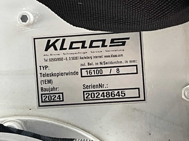 2024 klaas k400 rsx aluminium aanhangerkraan - afbeelding 16 van  56
