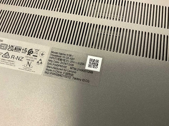 2024 lenovo thinkbook 16 laptop - afbeelding 6 van  6
