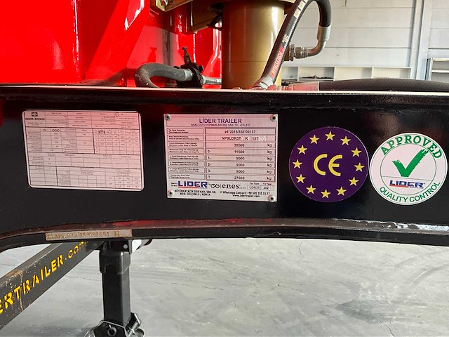 2024 lider ldr3t rood hydraulische kipper voor vrachtwagen - afbeelding 17 van  35