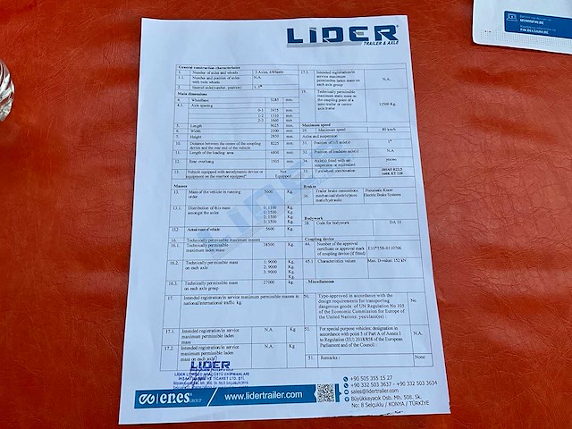 2024 lider ldr3t wit hydraulische kipper voor vrachtwagen - afbeelding 23 van  26