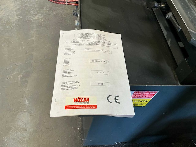 2024 macc special 411 ms metalen horizontale bandzaagmachine - afbeelding 2 van  13