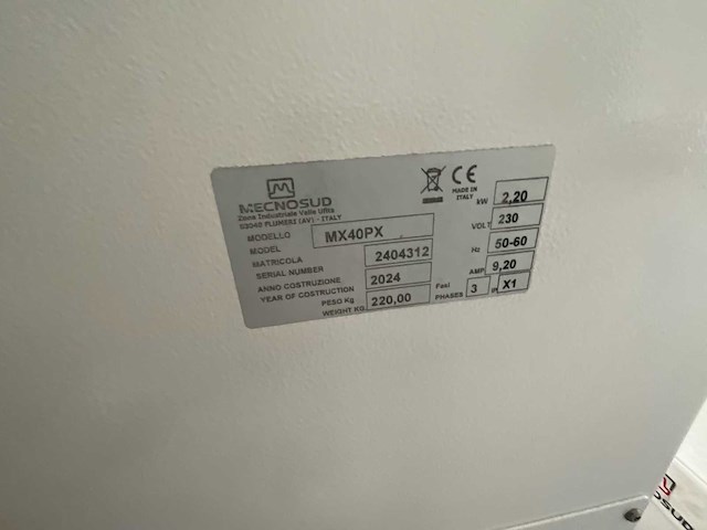 2024 mecnosud mx40px bakkerijmachines, overigen - afbeelding 8 van  8