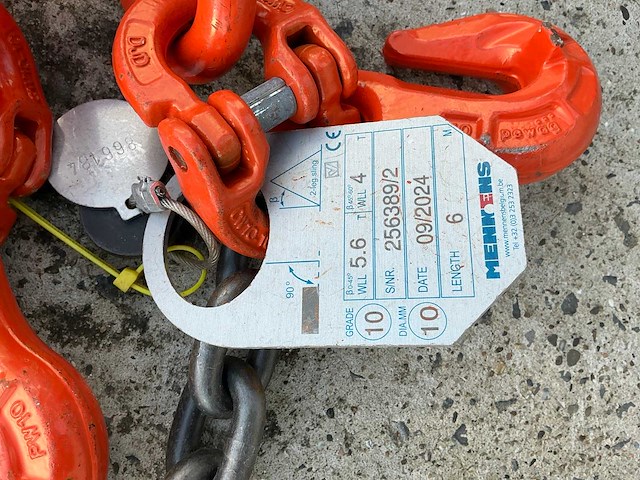 2024 mennens 2 sprong 5.6t zware hijsketting - afbeelding 4 van  5