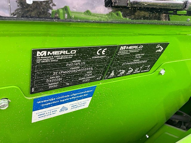 2024 merlo p40.14plus verreiker met bijhorende kooi en lier - afbeelding 49 van  78