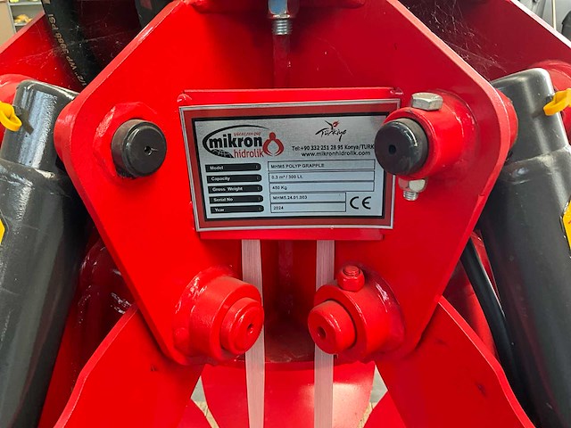2024 mikron hidrolik mhm5 polyp grapple sorteergrijper - afbeelding 5 van  12
