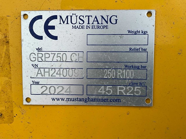 2024 mustang grp750 ch grijper - afbeelding 5 van  5