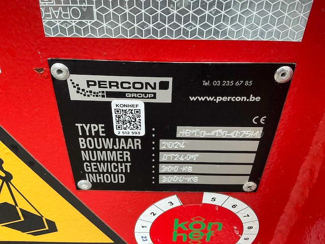 2024 percon hb 1.0-1.0-0.75 md hijscontainer - afbeelding 2 van  12