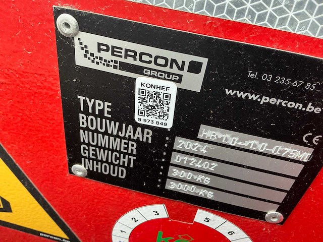 2024 percon hb 1.0-1.0-0.75 md hijscontainer - afbeelding 1 van  7