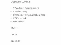 2024 sempre serbatoio 200l diesel opslagtank - afbeelding 2 van  10