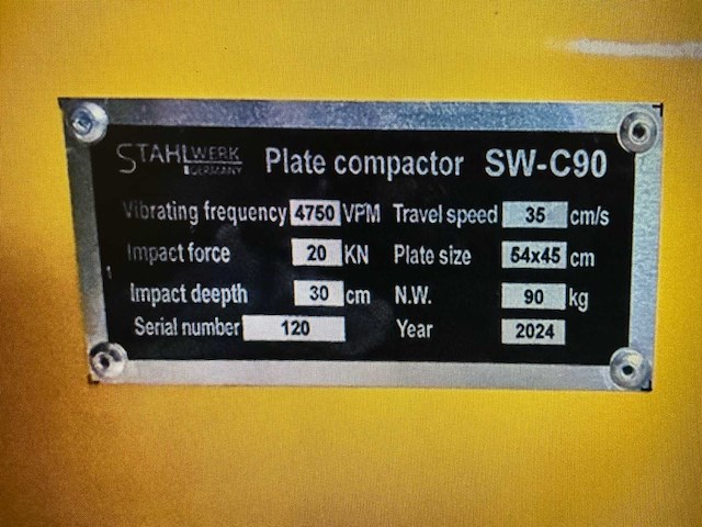 2024 stahlwerk germany sw - c90 trilplaat - afbeelding 6 van  8