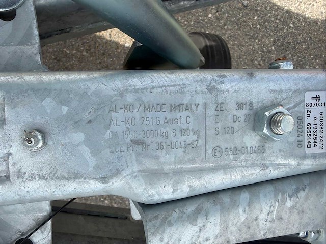 2024 ta-no aanhangwagen *mtm 3000kg* - afbeelding 8 van  17