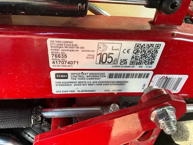 2024 toro titan zxm6075 tractor-type grasmaaier - afbeelding 14 van  21