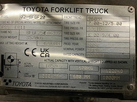 2024 toyota 22-fgf20 vorkheftruck - afbeelding 23 van  54